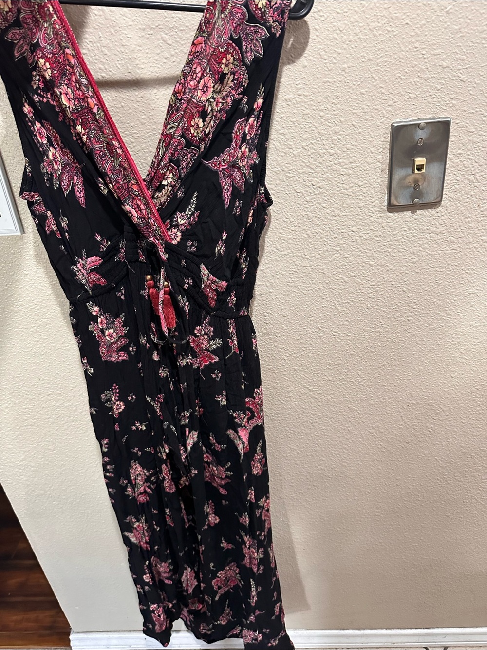 Boutique mini shorts open front long back dress